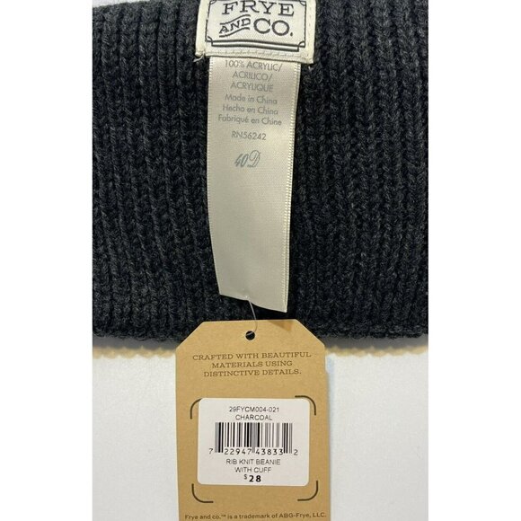 Frye & Co. NWT Cable Knit Beanie w/Cuff  Black Hat Cap-OSFM-MSRP-$28 - Picture 5 of 12